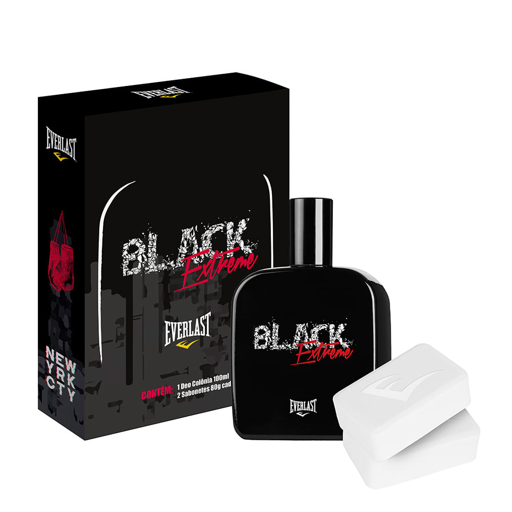 Drama Detector Así llamado Kit Everlast Black Extreme (Deo Colônia 100ml + Sabonetes) - fragrance