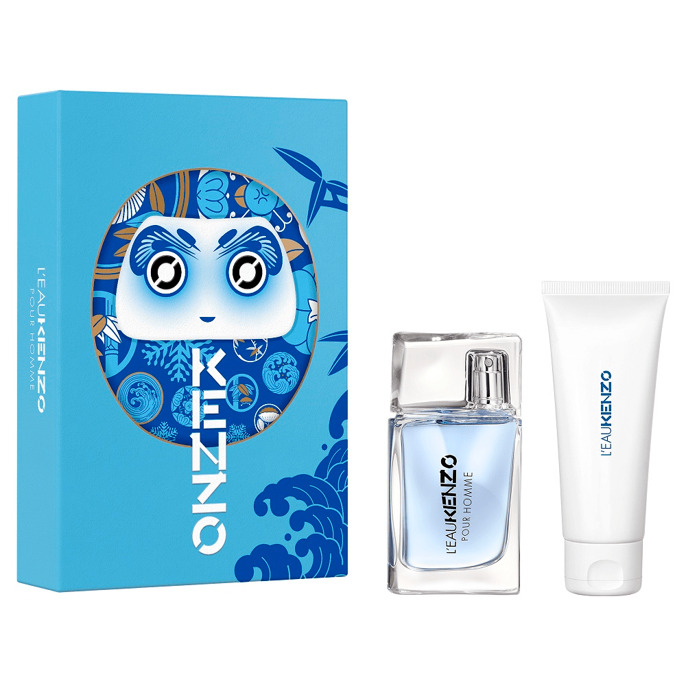 Kit L eau Kenzo Pour Homme Perfume EDT 30ml Gel de Banho 75 ml Fragrance PerfumariaNZO POUR HOMME EDT SG fragrance